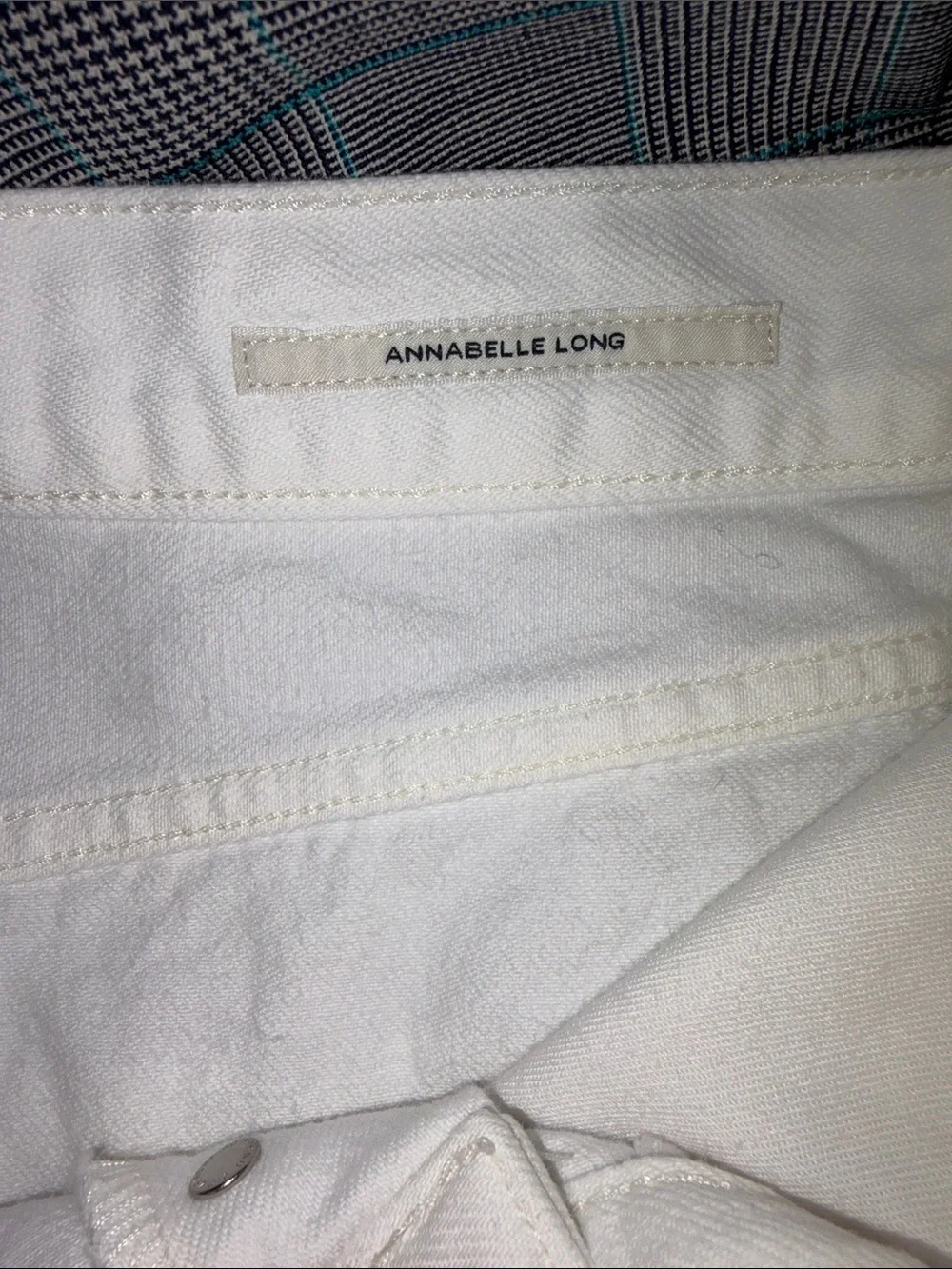 Citizens Of Humanity White Distressed Annabelle Long Frayed Denim Shorts